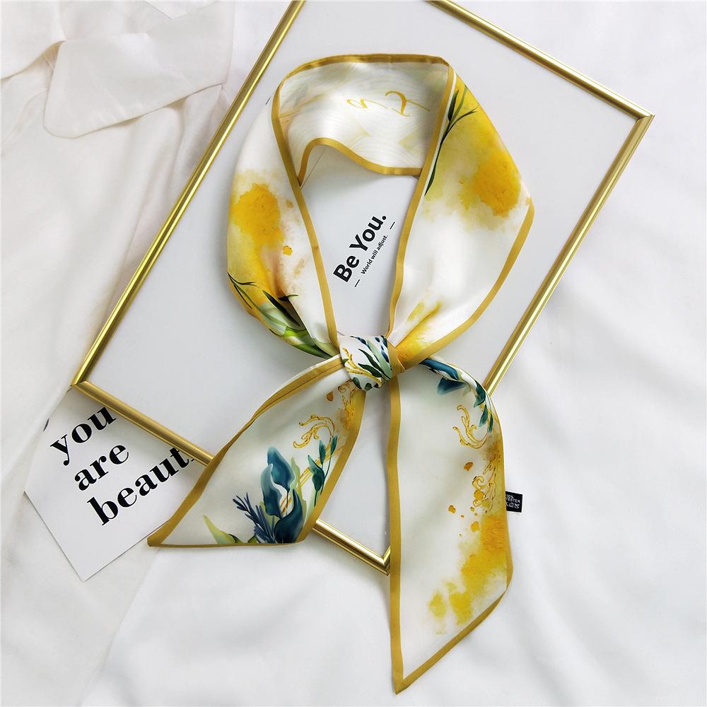 Neue Schals Seidenschals Damen Frühlings- und Herbstsaison Lange dekorative professionelle Schals Sommer Dünne Stile gepaart mit stilvollen Hemden