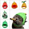 Funny Watermelon Cat Hat Orange Shape Soft Dog Cosplay Hat Avocado Comfortable Pet Accessories For New Year Party