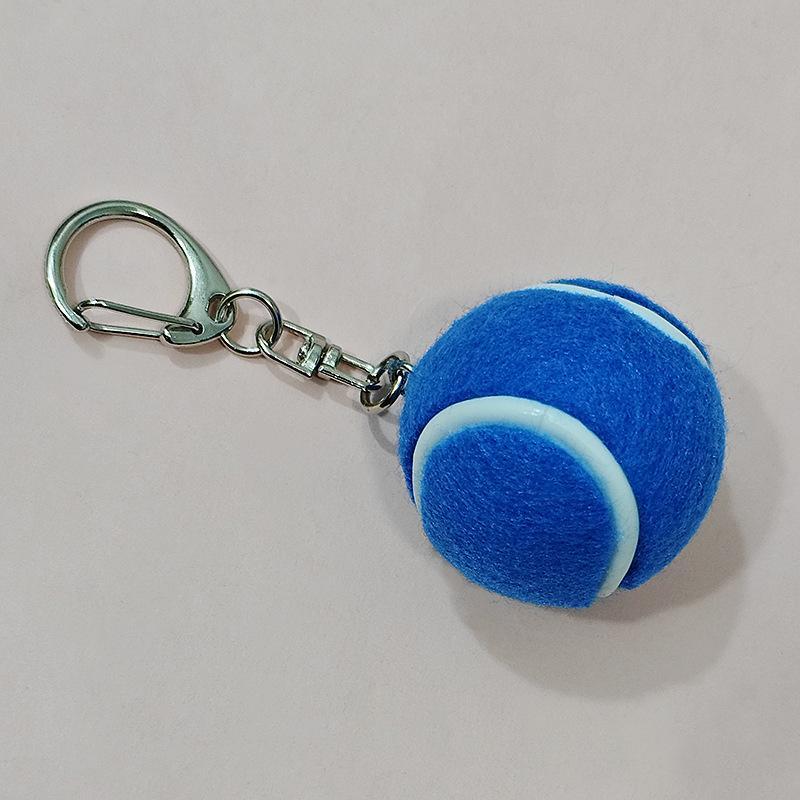 Mini Tennis Ball Keychains With Vibrant Assorted Colors And Metal Clasps For Backpack Decor Tennis Lovers Small Gifts