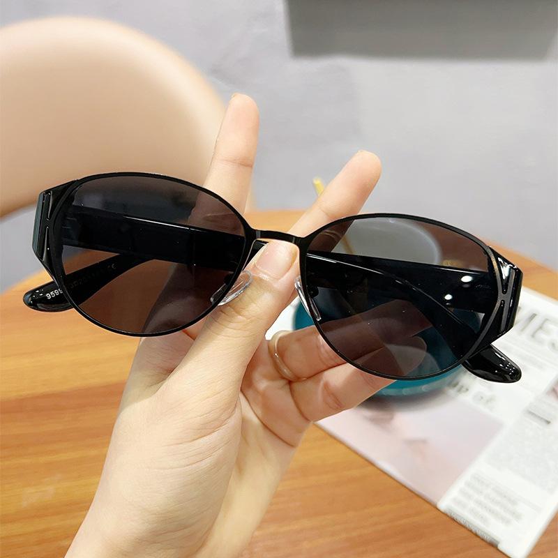 JYL Sunglasses Large Face Uv Protection High End Plain Look Use YH9599 A-16052