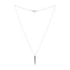 Jbans Classic Punched Antique Needle Pendant Surgical Steel Chain Necklace (C2501-An848_Sv)