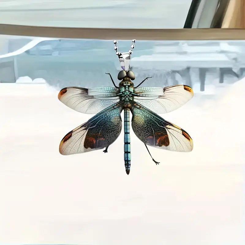 Cute Cartoon Acrylic Animal Car Rearview Mirror Decoration For Unique Style Interior
