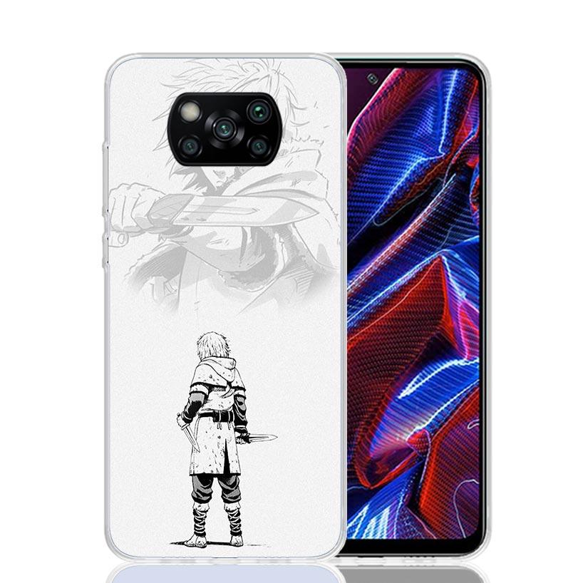 Vinland Saga Phone Case For Xiaomi Poco X7 X6 X5 Pro F7 Ultra Redmi 15C 15 13 13C 12 12C 10 10A 10C 9 9A 9C 9T Cover Poco X7 X6