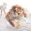1pc Animal Tiger Cute Design Pattern Umbrella, Fashionable, Personalized, High-Value Folding Umbrella, a Must-Have for Summer, 8-Rib Durable