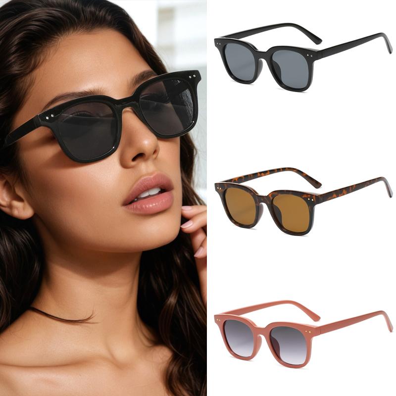 

3 шт. Новые модные квадратные солнцезащитные очки для мужчин и женщин, винтажные дизайнерские брендовые очки, солнцезащитные очки для вождения, солнцезащитные очки высокого качества