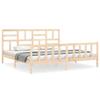 VidaXL Bed Frame with Headboard 200x200 Cm Solid Wood 3193096