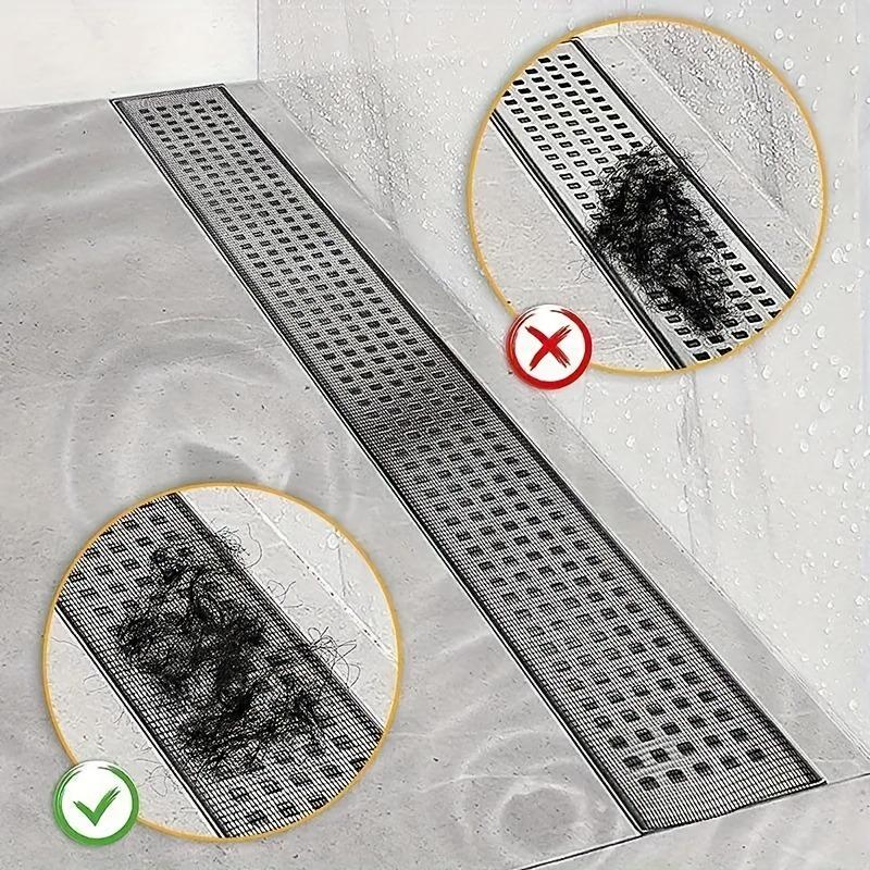 1set Creative Bathroom Filter Stickers, Shower Drain Hair Catchers,Bathroom Floor Drain Filter,Bathroom Accessories.
