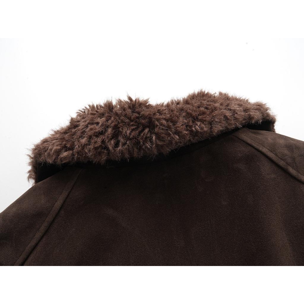 Vintage Jackets for Women 2025 Ropa Mujer Turndown Collar Outwear Y2k Tops Thicked Zipper Chic Korean Coat