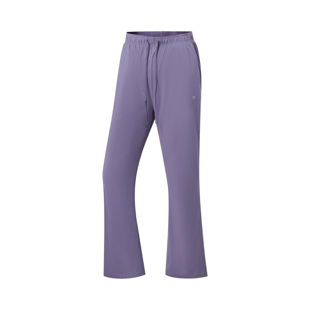 Li Ning Fitness Series Letter Logo Stitching Knitted Sports Pants Women pants AKLW282-6