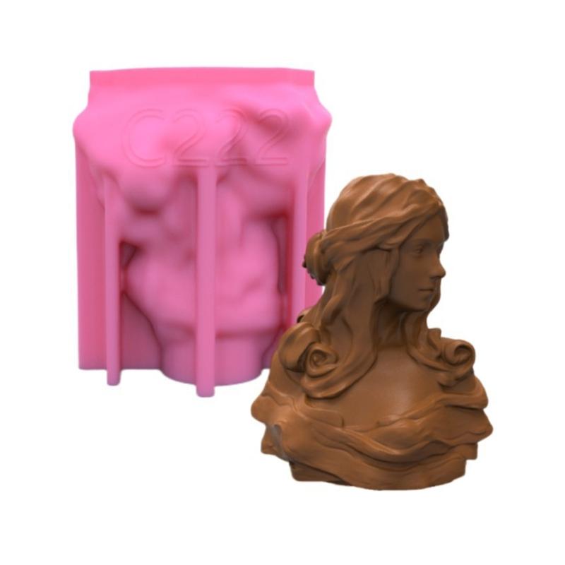 European Goddess Statue Decoration Candle Silicone Mold Resin Epoxy Clay Craft