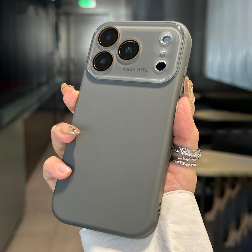 Official Liquid Silicone Phone Case For iPhone 17 Air 16 15 14 12 13 Pro Max Camera Protection Shockproof Candy Soft Matte Cover