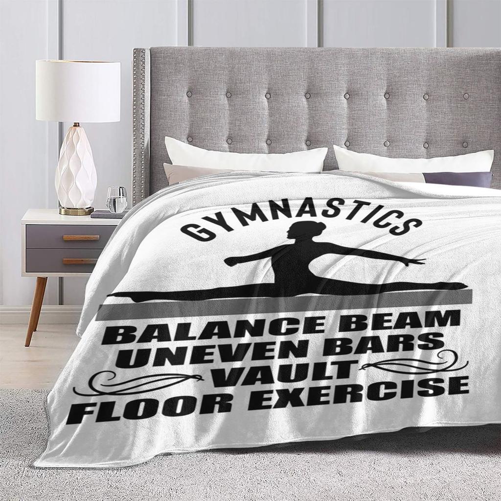 Women's Ladies Girls Gymnastics Events Blankets Soft Warm Flannel Throw Blanket Bedding for Bed Living room Picnic Travel Couch