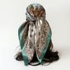 Silk Scarf Square Scarf Printing High-End Temperament Large Square Scarf Chest Wrap Shawl Fashion Women'S Headscarf