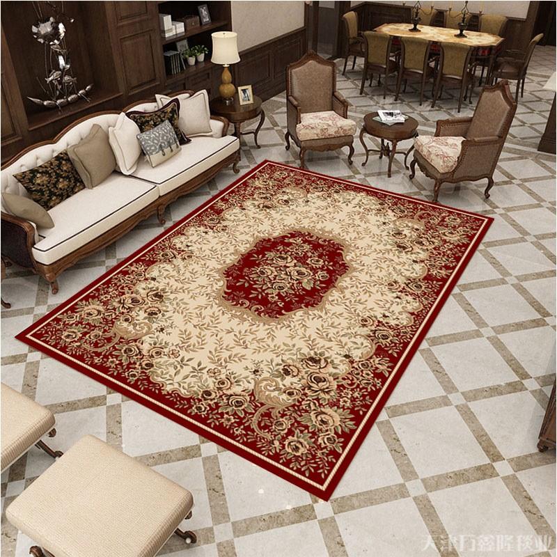 Classic European Style Area Rug Living Room Bedroom Office Entryway Non-Slip Floor Mat