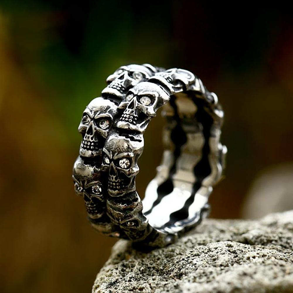 Anillos de Dedo Ankh de Acero Inoxidable Egipcio Para Hombres Mujeres Punk Hip Hop Anillo de Cruz Accesorios de Joyería de Moda Regalos