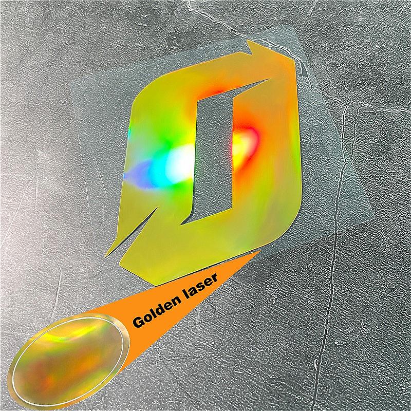 1PC Gold Laser Motorcycle Arabic Numerals Sticker Waterproof for Motorbike Fuel Tank Front Fairing Helmet Universal Vinyl Decal