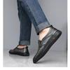 Men's Leather Shoes Soft Surface New Business Casual Shoes Middle-aged and Elderly Shoes Fashion Driving Peas Shoes