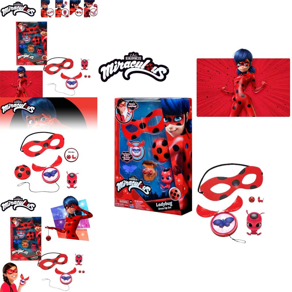 Genuine Ladybug Miraculous Girl Ladybug Redi Cat Noir Lady Rena Rouge Action Figure Toy