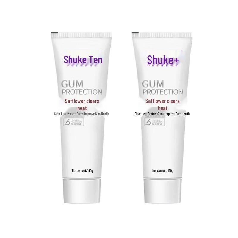 Зубная паста Shuke Saffron Gum Care без фтора (180 г x 2 упаковки)