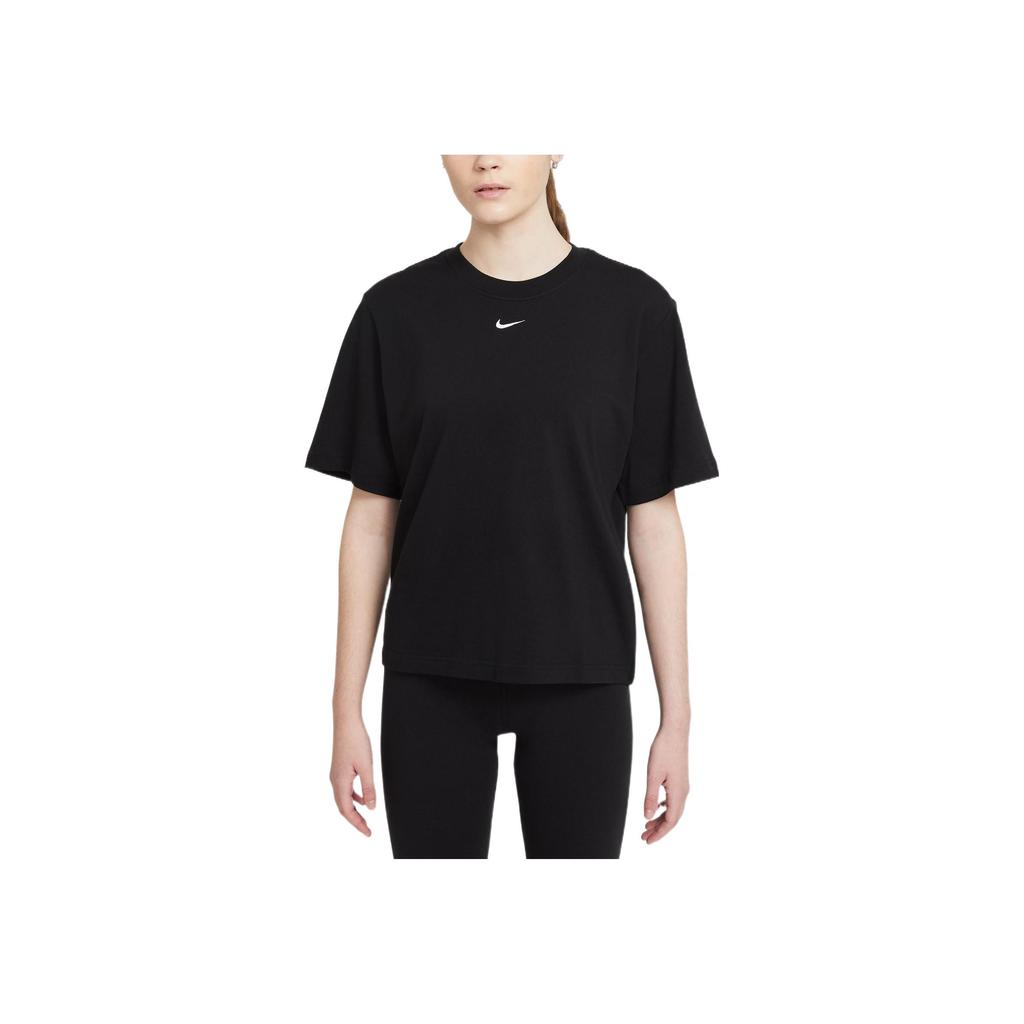 New Nike Sportswear Essential Women'ss Oversized Crewneck T Shirt Black DD1238-010