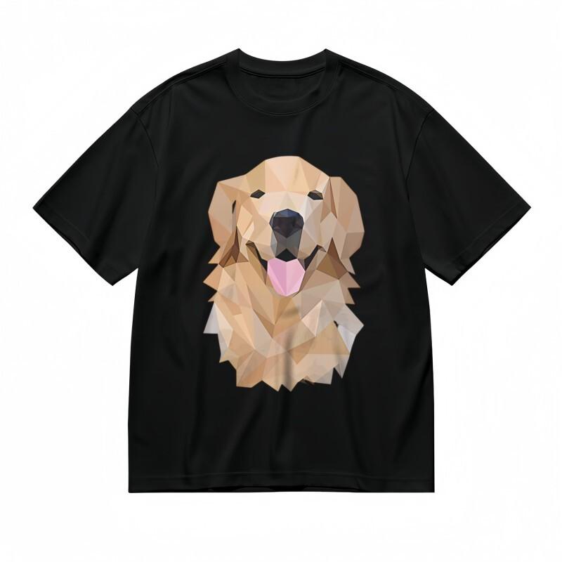 

Women s Machine Washable Classic T-Shirt Playful Pink Tongue Dog Artwork Tee 2XL