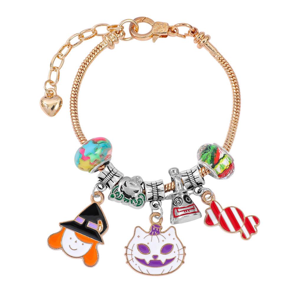 Halloween Countdown Calendar Charm With Zinc Alloy And Electroplating For Gift And Decoration