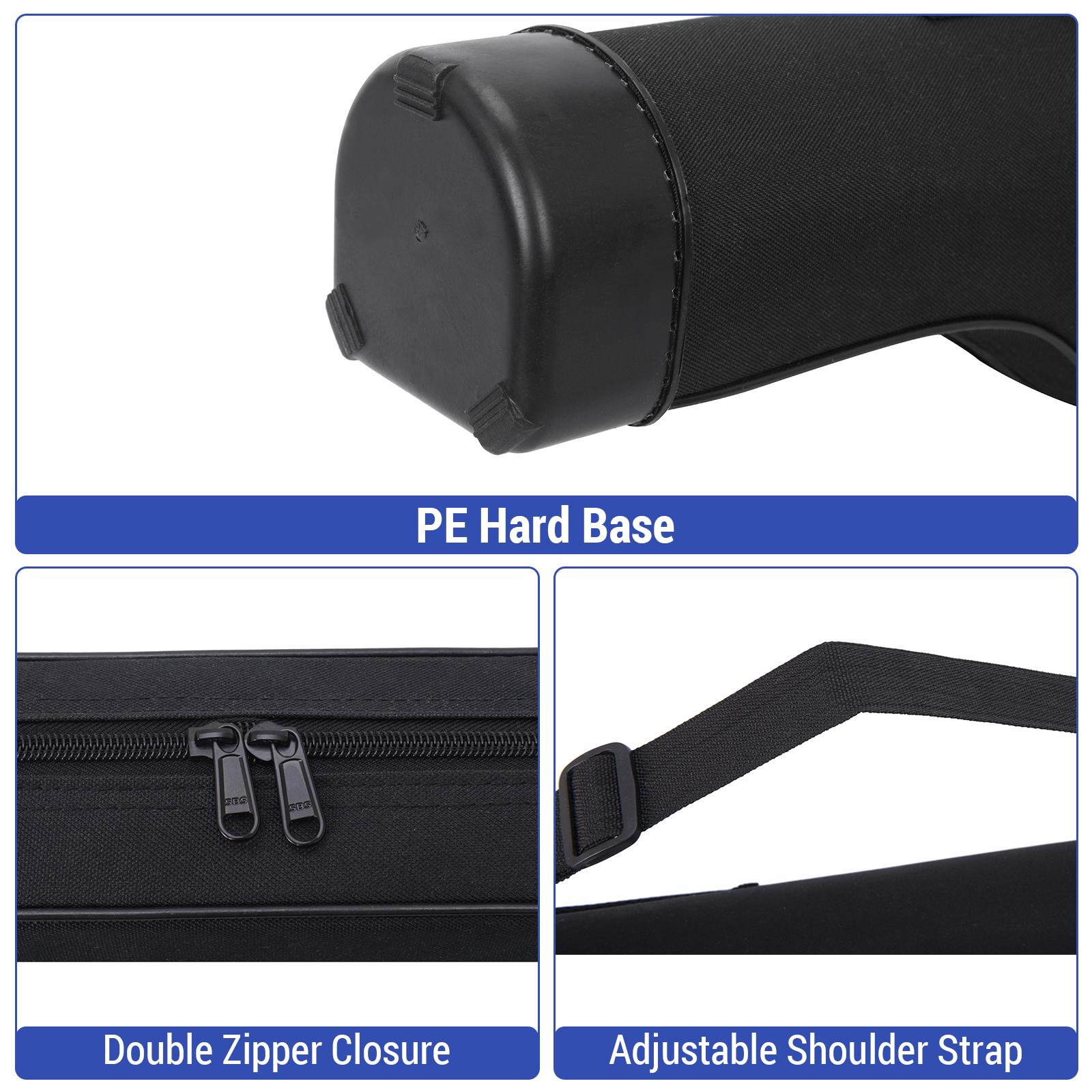 

Large Tackle Bag Waterproof Fishing Rod Bag 1. -1.5m Fishing Pole Protective Pouch Hard