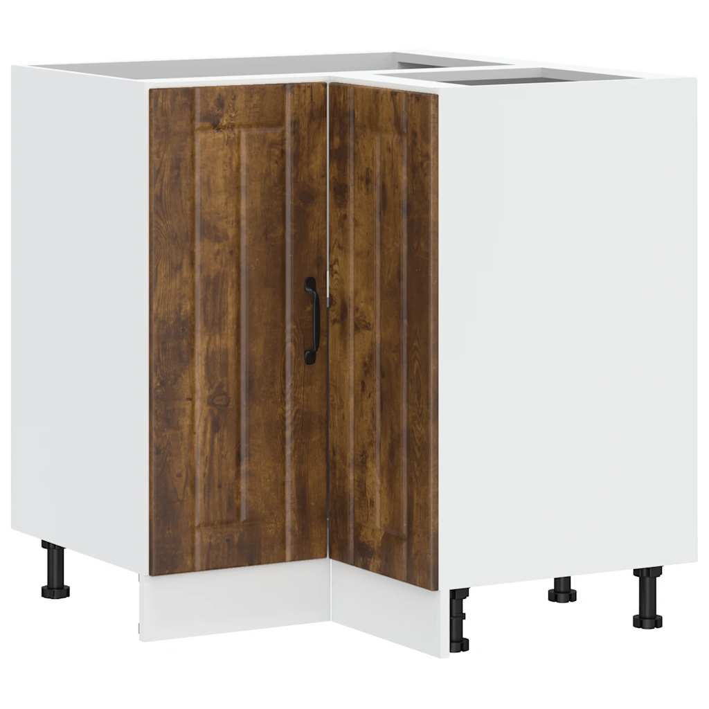 Lucca Kitchen Corner Base Cabinet Smoked Oak Veneer