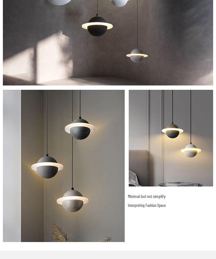 Modern Multicolor Resin Pendant Light for Living Room, Bedroom, or Cafe