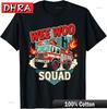 Funny Wee Woo Squad Fire DepartUnisext Firefighter Fire Truck TShirt Aesthetic Clothing Shirts for Daily Wear TShirt Customized