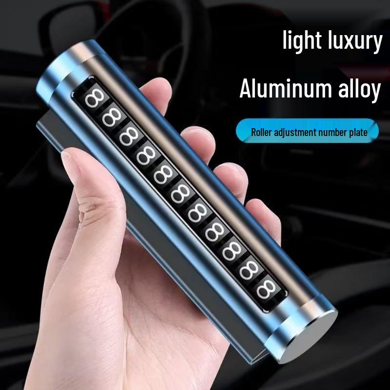 Car Roller Temporary Parking Sign & Number Plate Decoration