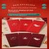 6Pcs Happy Birthday Red Envelope Hot Stamping Creative Red Pocket Red Pocket For Lucky Money Birthday Wedding Red Gift Envelopes