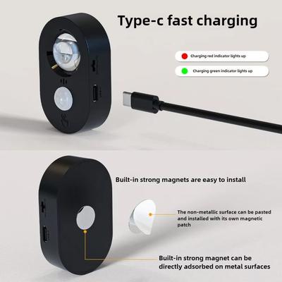 USB Rechargeable Human Body Sensing Night Light Remote Control 3000K-6000K Rechargeable Lights Motion Sensor Human Body Sensor