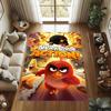 Various Styles of Angry Birds 2 Themed Printed Rugs for Soft Bedroom Floors, and Non-slip Welcome Mats for Home Laundry Rooms.