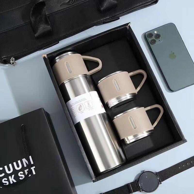 MRSIKEY 304 Stainless Steel Insulated Mug Gift Set