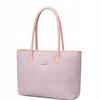 Torba damska shopper różowa na ramię 17,9 l elegancka, pojemna, na co dzień i do pracy z zamkiem. chantria cb800 pink.