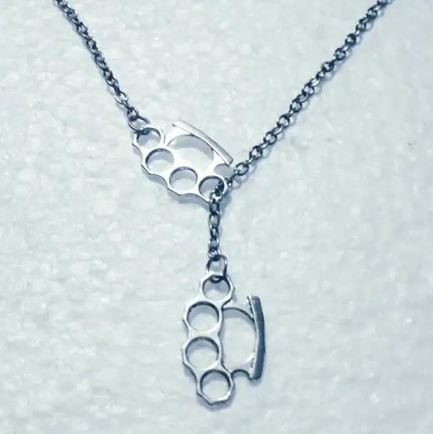 

Punk Gothic Sliver Color Double Musical Notes Ancient Egyptian Anka Cross Pendant Necklace for Women Collar Chain Trendy Jewelry