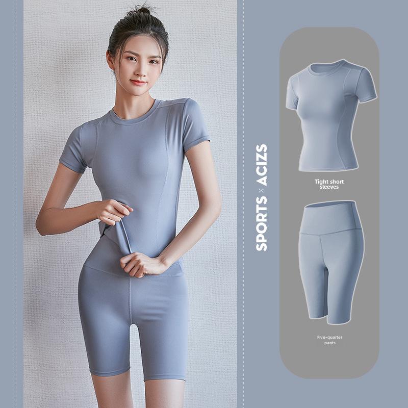 Juyitang Women's Summer Slim Fit Sexy Yoga & Running Sports Suit