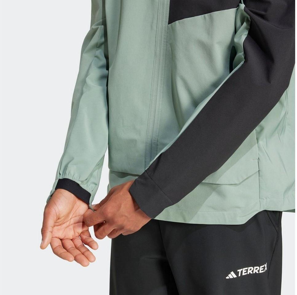 Куртка Adidas Terrex Softshell зелено-черная