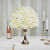 Uflower Silk Flower Ball Centerpiece Decor Artificial Wedding Backdrop Road Lead Floral Table Decoration for Events And Parties