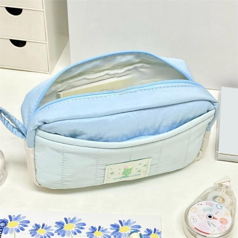 Unique Design Canvas Pen Holder With Multiple Pockets Waterproof School Essential Organizers For Students Professionals