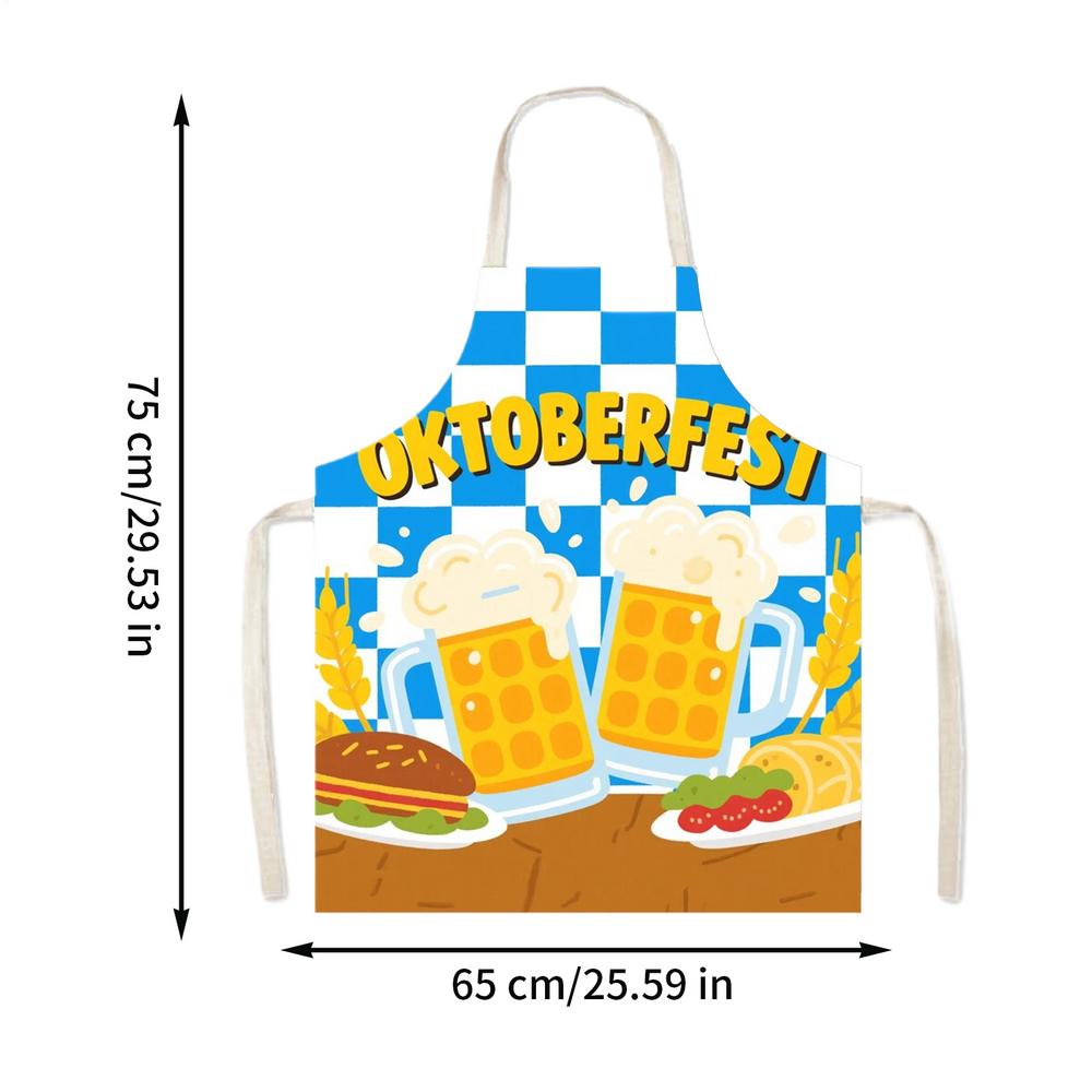 The Munichs Oktoberfest Funny Apron Man Lady Kitchen Cooking Apron Beer Festival Party Outfits BBQ Pinafore