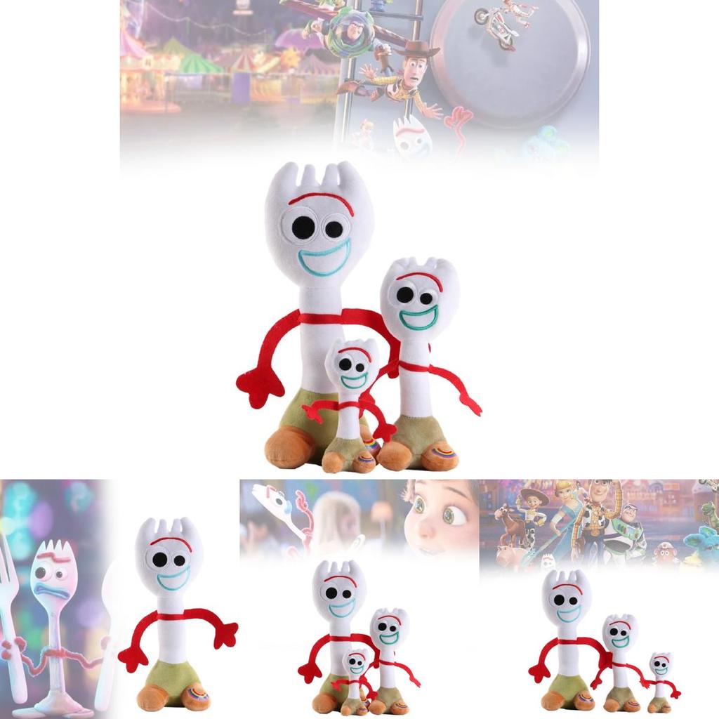 Rozkošní plyšoví panáčci Woody a Forky z Příběhu hraček 4 z ultra měkké krátké plyšové látky
