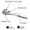 Precise Ratcheting Wrench Tool Set With 72 Tooth Mechanism Magnetic Bits And Ergonomic Grip For Electronics Maintenance