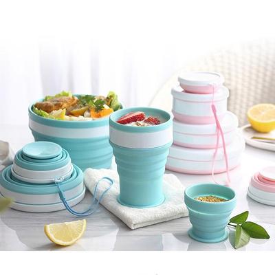 Folding Water Cup Outdoor Travel Compression Portable Can Be Loaded with Boiling Water