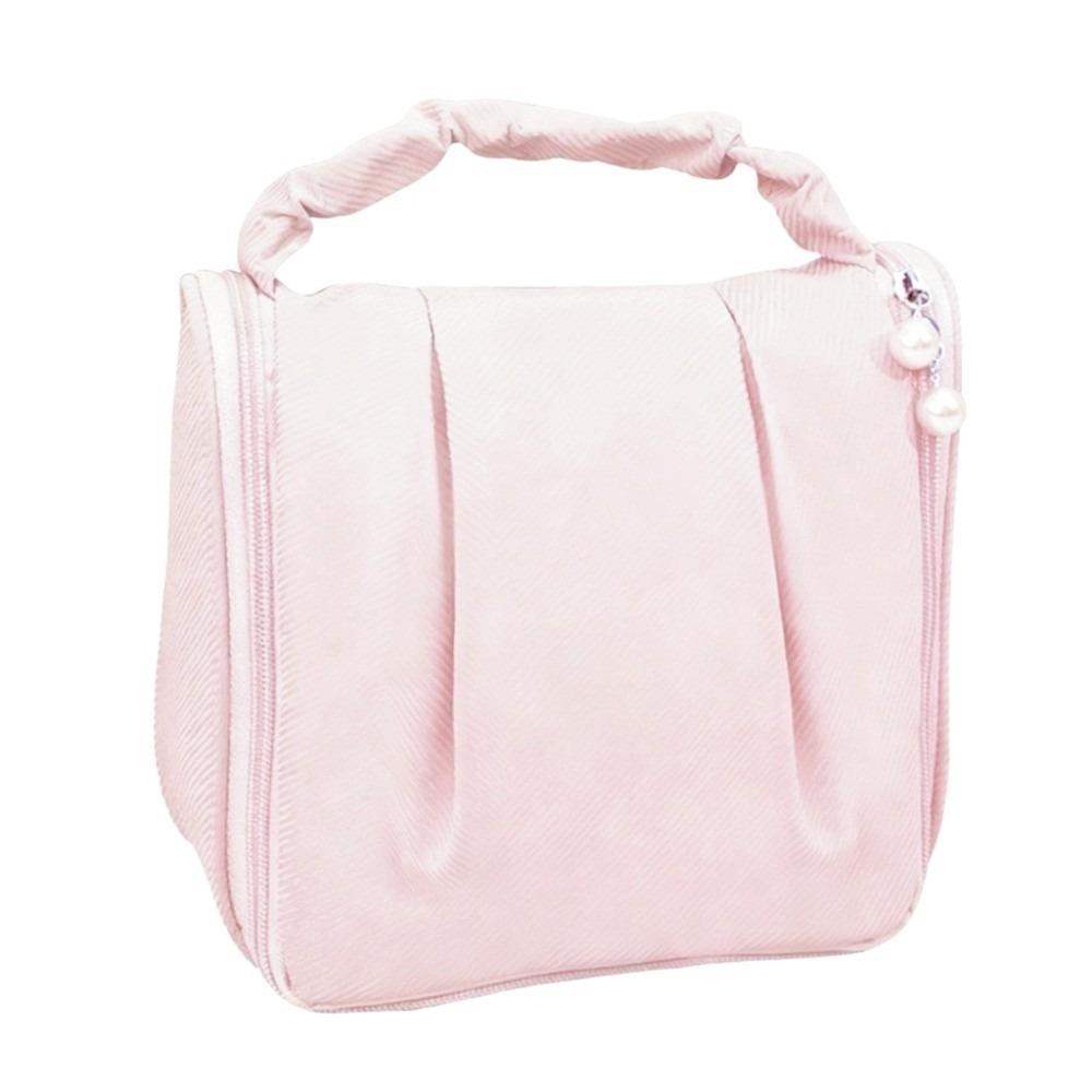 

Solid Color Cloud Cosmetic Bag Large Capacity Toiletry Pouch for Outdoor Traveling розовый