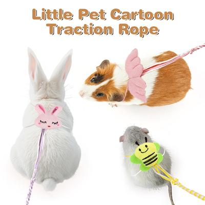 Schattig Klein Huisdier Verstelbaar Zacht Kleurrijk Vleugels Trektouw Tuigje Hamster Cavia Cavia Totoro Hagedis Accessoires