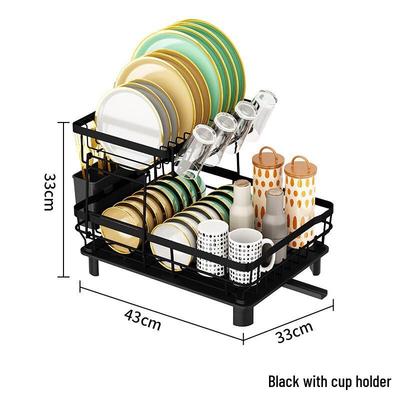 Double-Layer Kitchen Dish Drying Rack