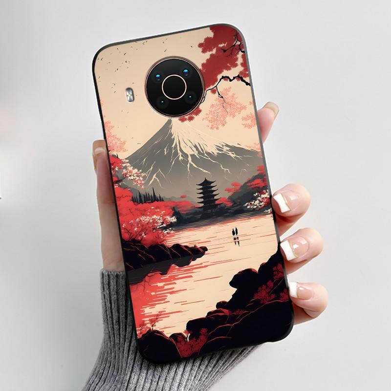 Viral Black Case For Nokia X20/Nokia X10 Fashion Dragon Kin Pattern Jelly Shell For Nokia X100 Shockproof Soft Cover