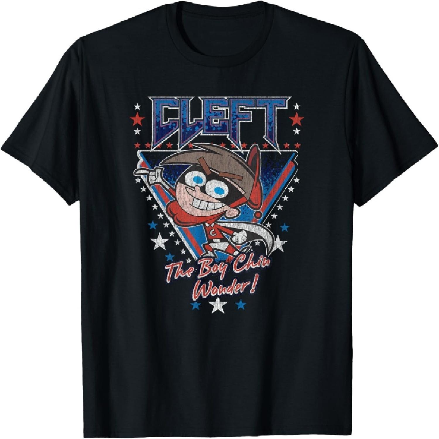 The Fairly OddParents The Boy Chin Wonder Cleft Americana T-Shirt S